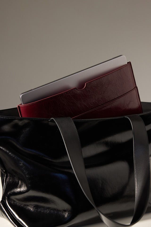 THE BASS BURGUNDY LAPTOP SLEEVE