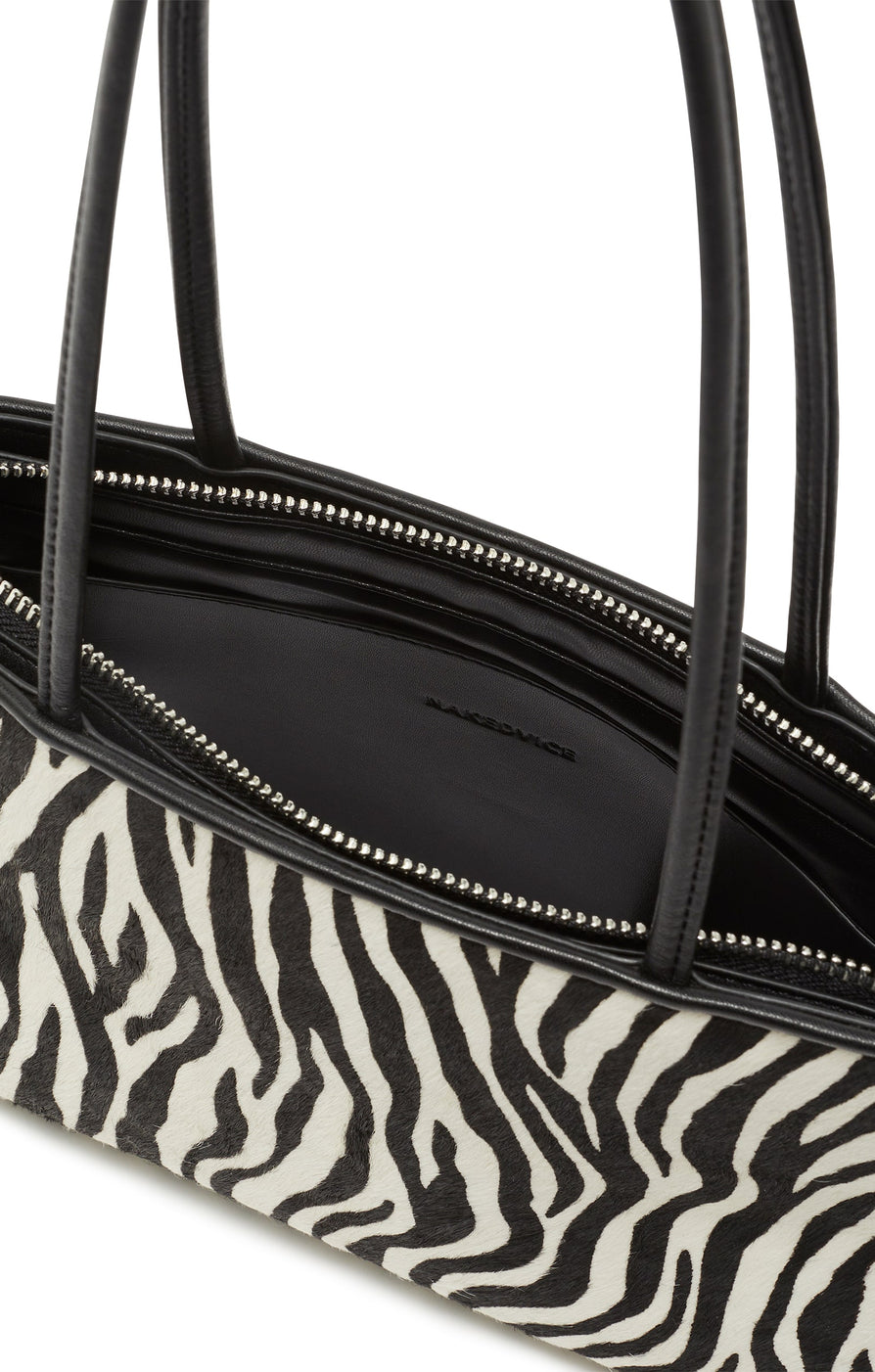 THE HILLARY ZEBRA BAG | GHOST