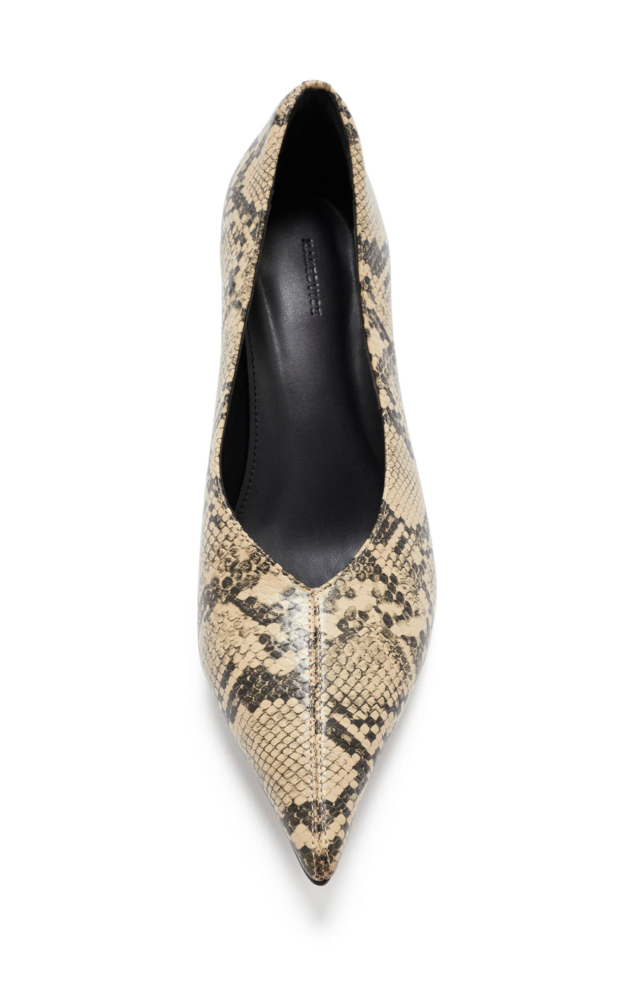 THE HILTON SNAKE HEEL