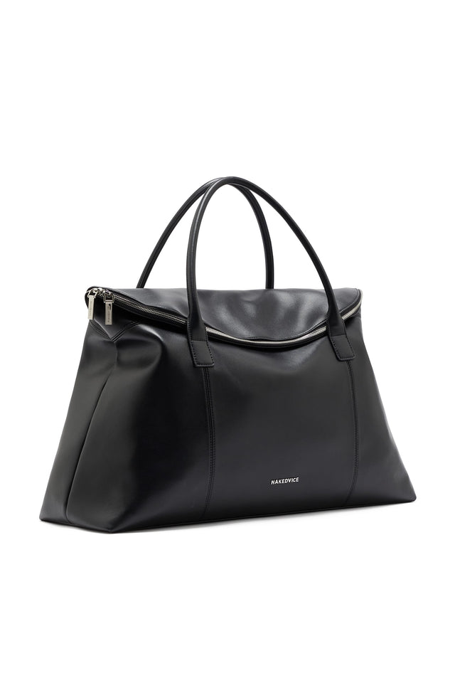 THE HUGO BLACK SILVER DUFFLE