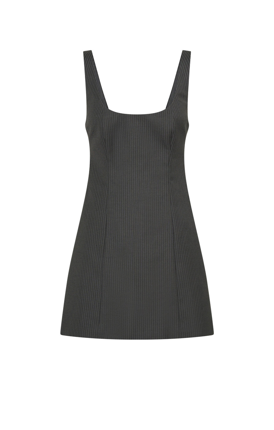 THE KRISTEN GREY PINSTRIPE DRESS | GHOST