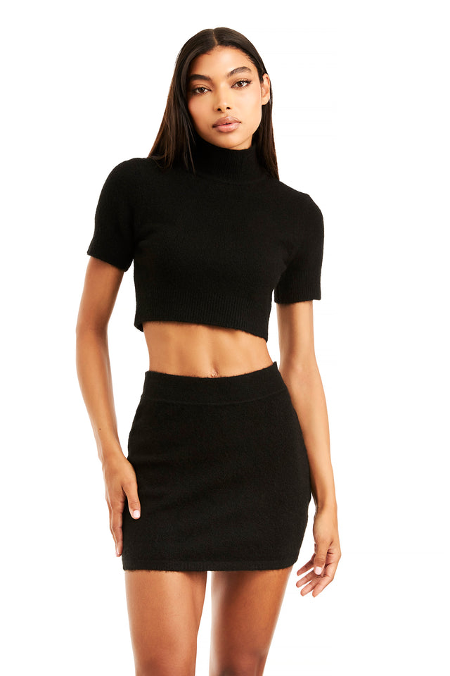 THE PEARL BLACK SKIRT