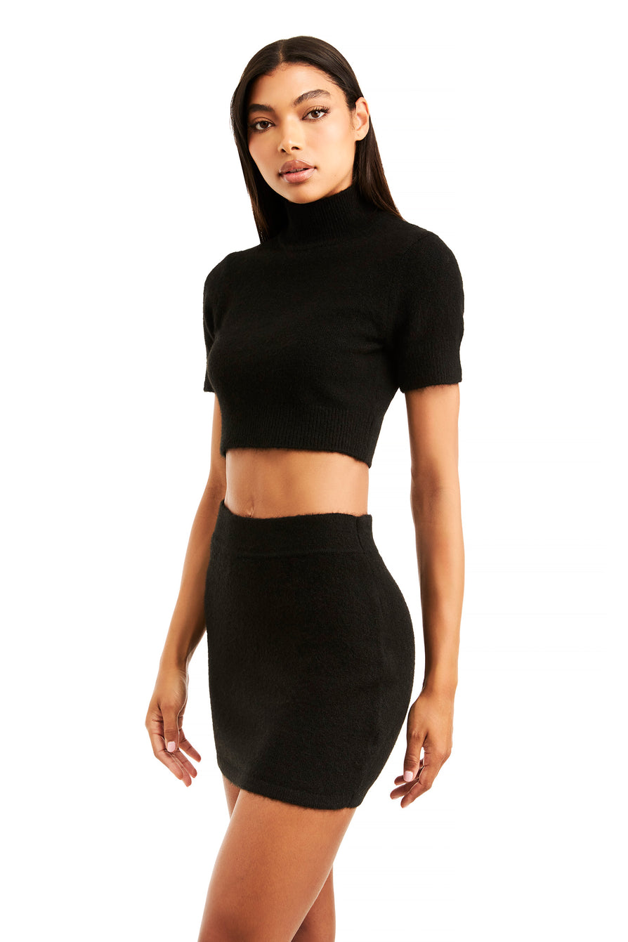 THE PEARL BLACK SKIRT