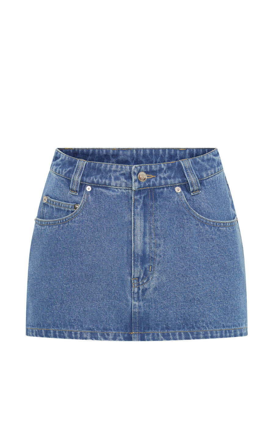 Morgan mid blue skirt | ghost