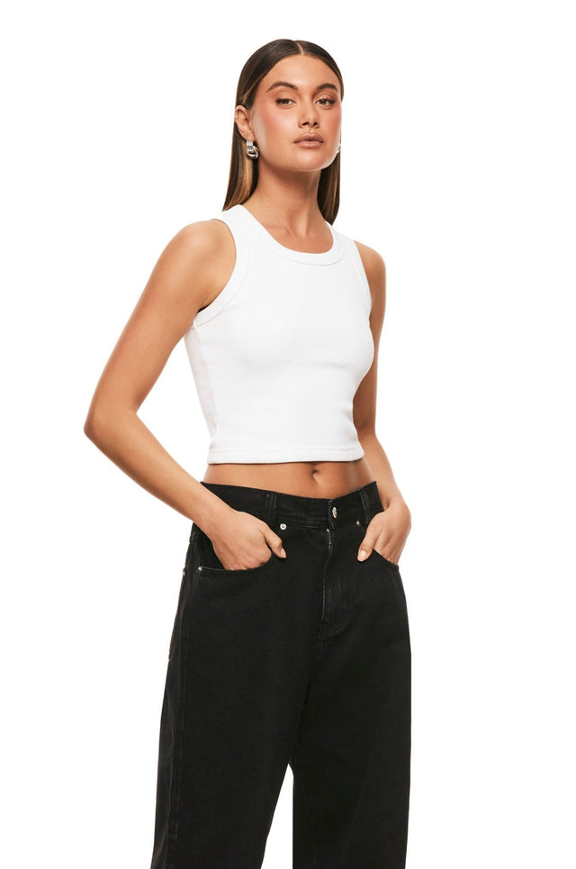 THE POLLY WHITE TANK TOP