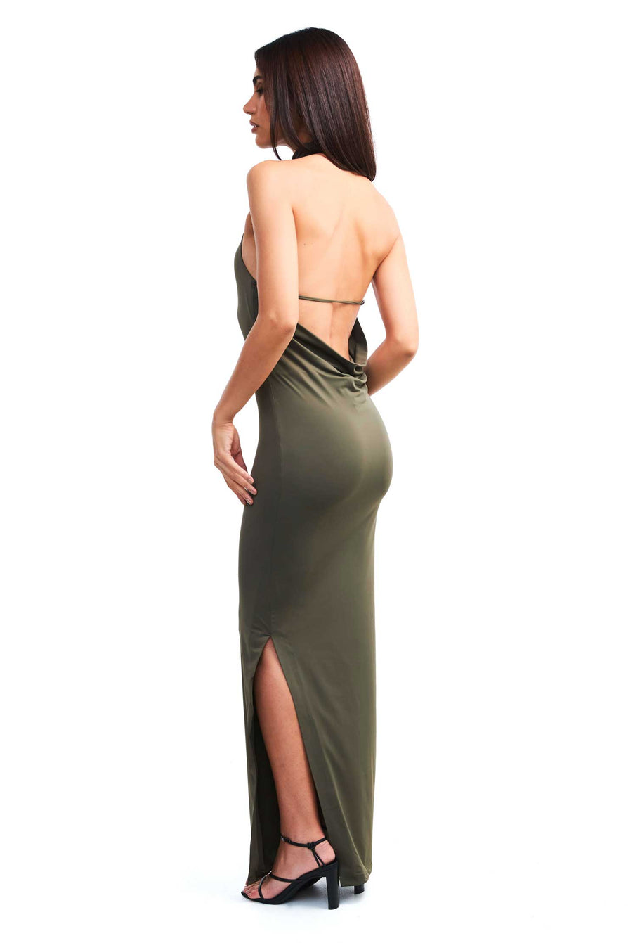 THE CANDICE MAXI DRESS MOSS | model