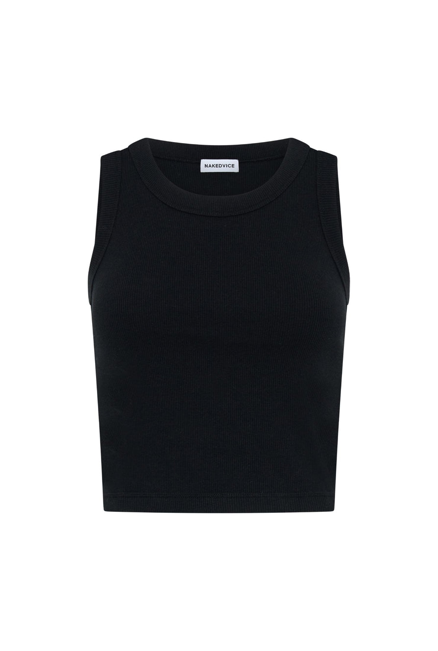 THE POLLY BLACK TANK TOP | ghost