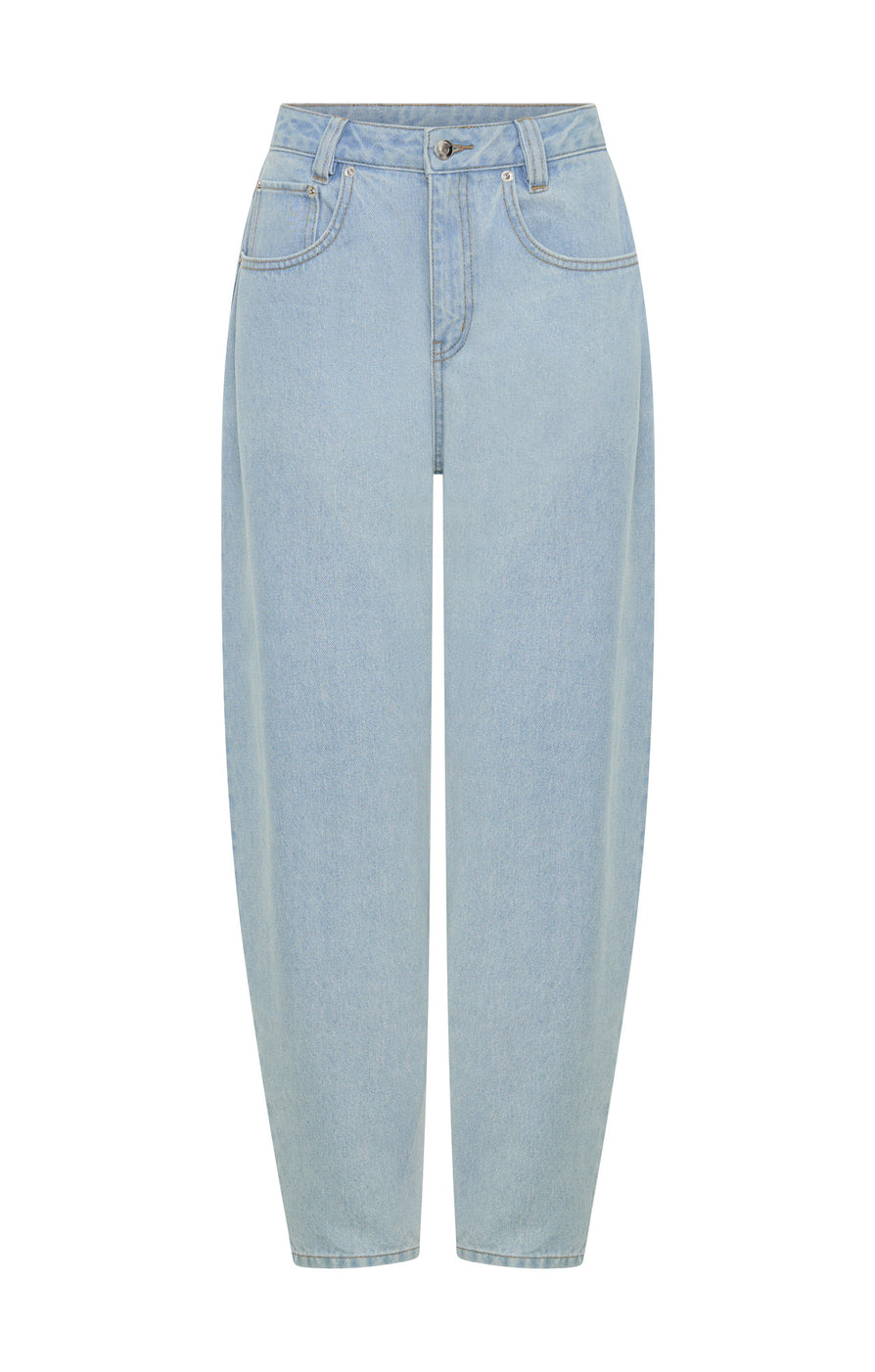 THE SAHARA LIGHT BLUE BARREL JEAN | GHOST