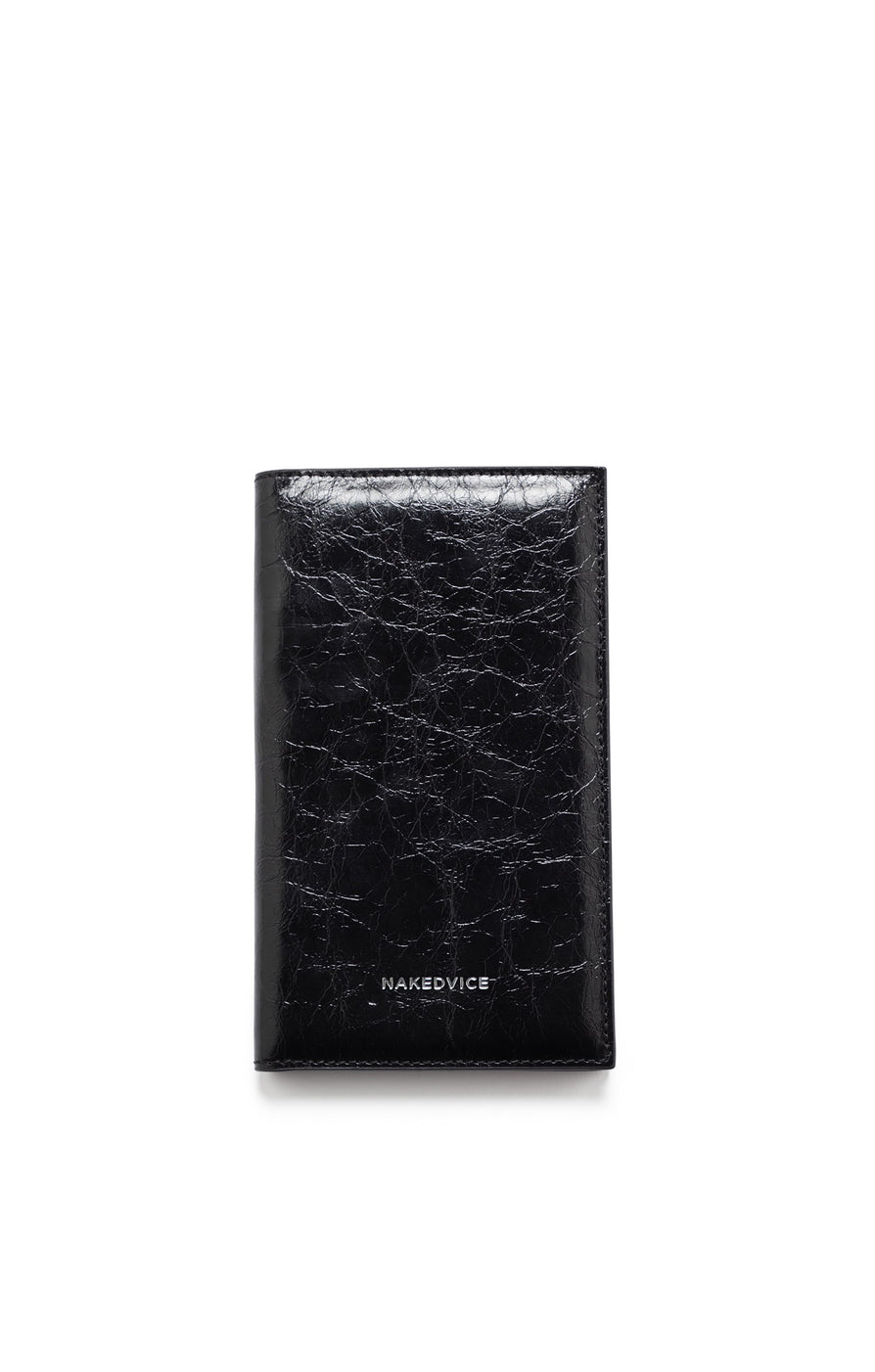 THE SALERNO BLACK PASSPORT WALLET | ghost
