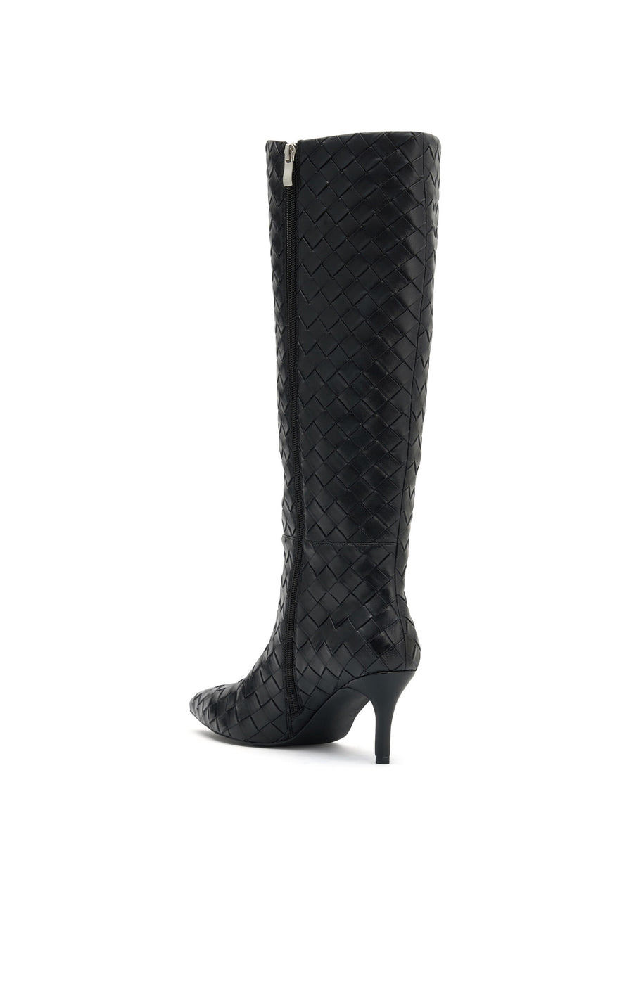 THE SEREN BLACK CROSSHATCH BOOT |
