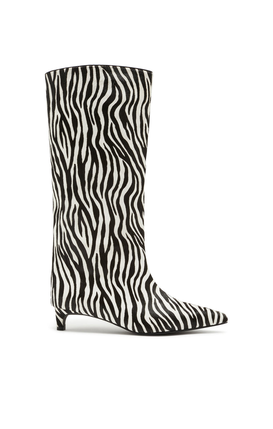 THE STACEY ZEBRA BOOT | GHOST