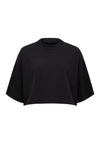 THE ALEX CROPPED BLACK TEE | GHOST