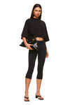 THE ALEX CROPPED BLACK TEE | MODEL