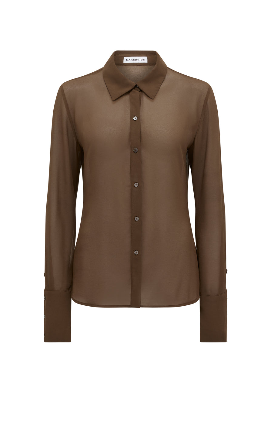 THE ARIEL MOCHA SHIRT | GHOST