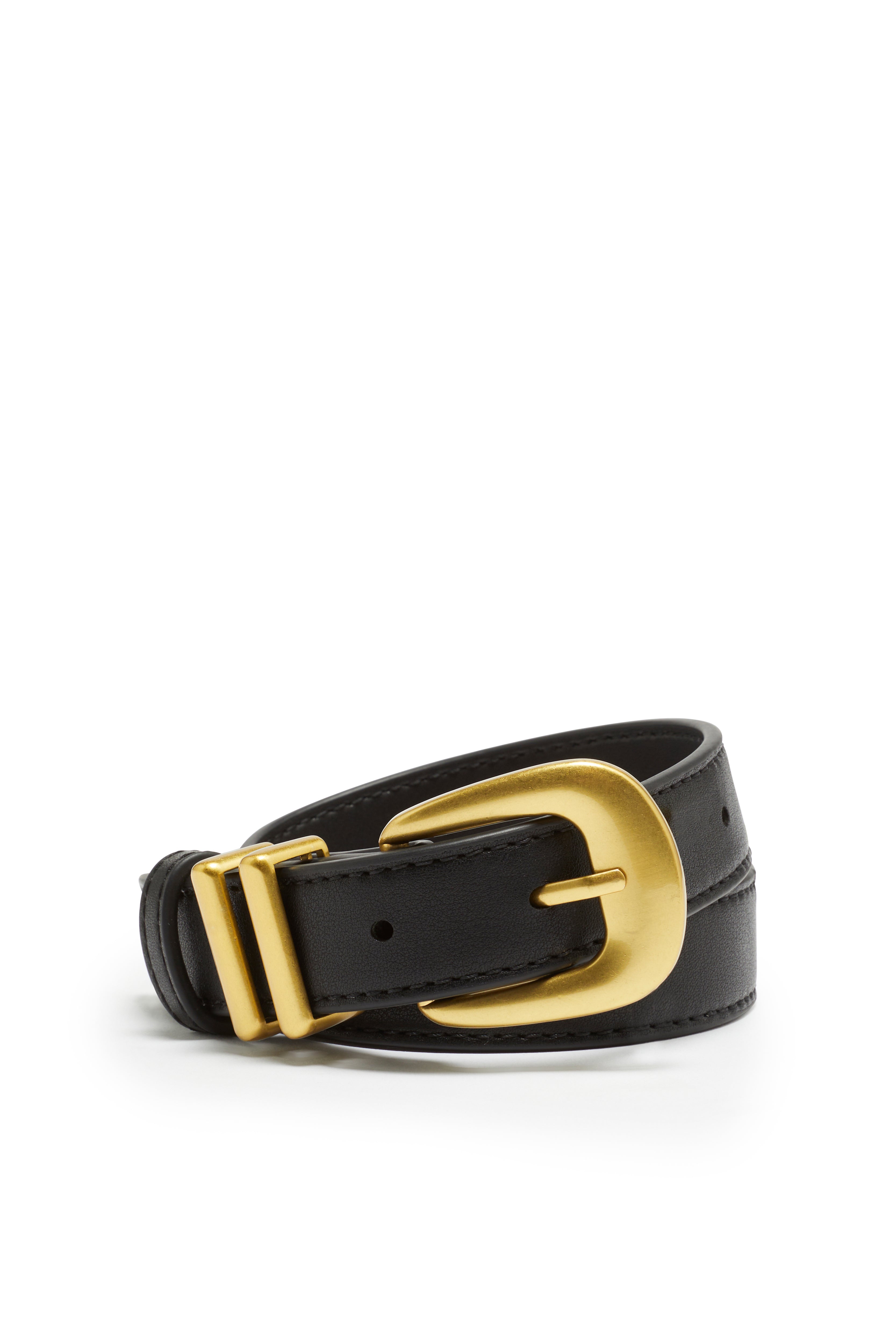 Nakedvice | The Harri Black Gold Belt | Women's Leather Belts