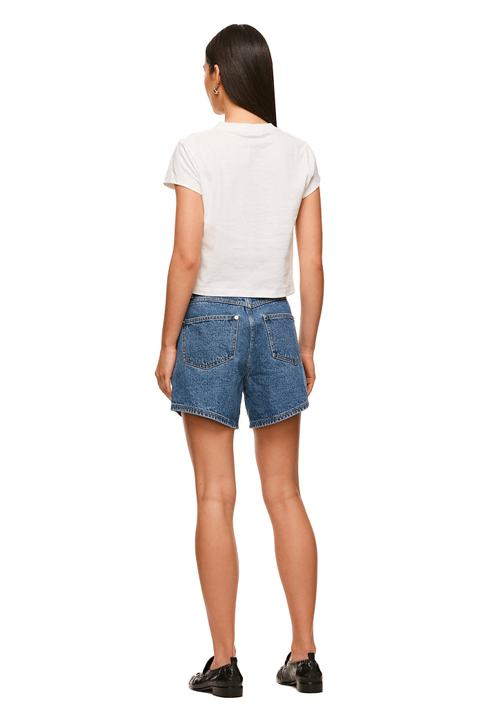 THE BRADSHAW VINTAGE BLUE SHORT | MODEL