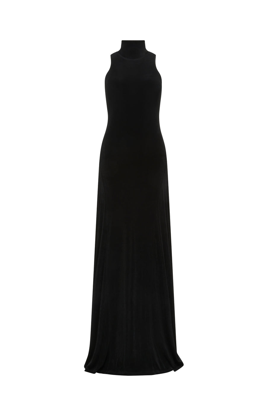 THE NERA BLACK MAXI DRESS | GHOST