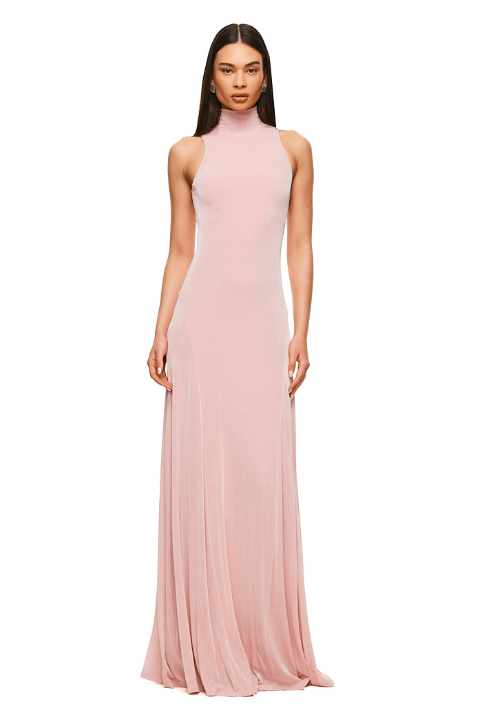 THE NERA PINK MAXI DRESS | MODEL