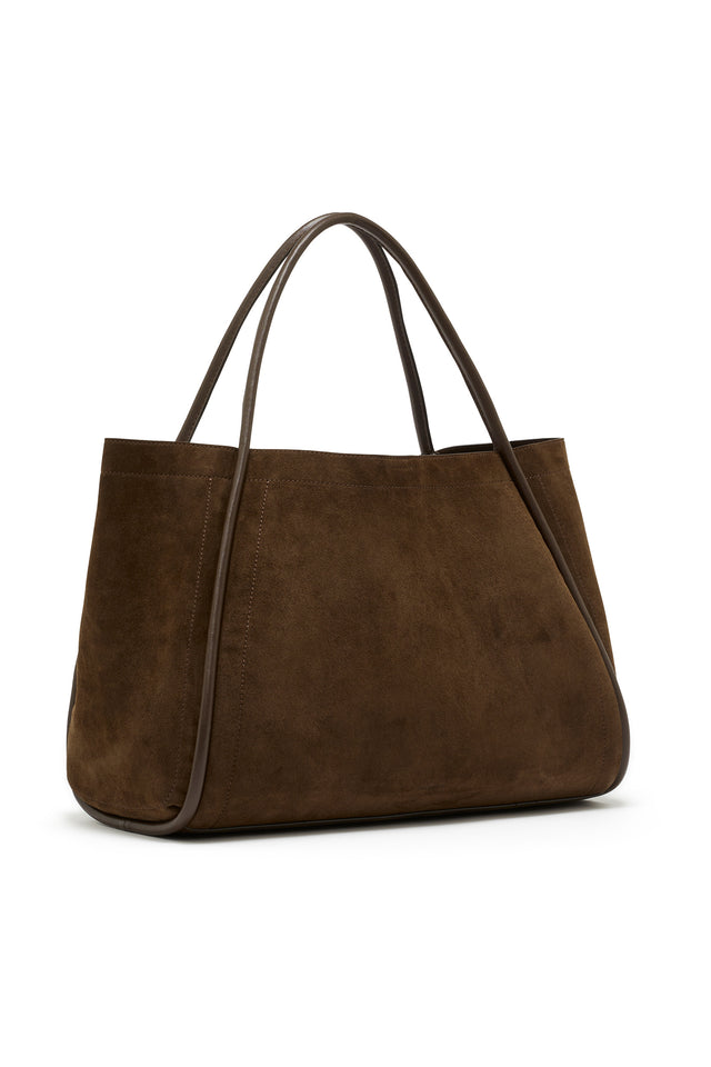 THE NYLA CHOC SUEDE BAG