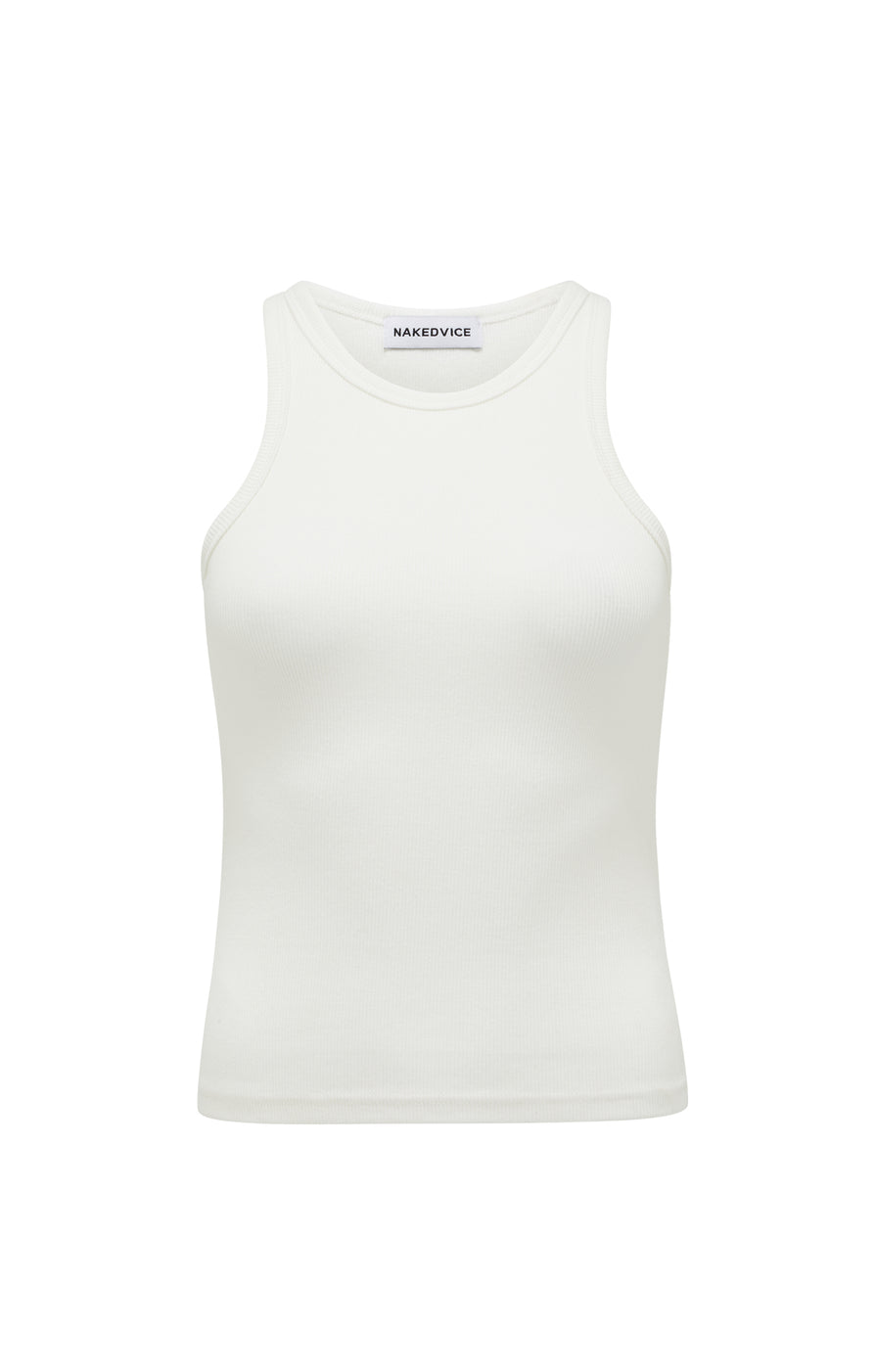 THE SABRINA WHITE TANK | GHOST