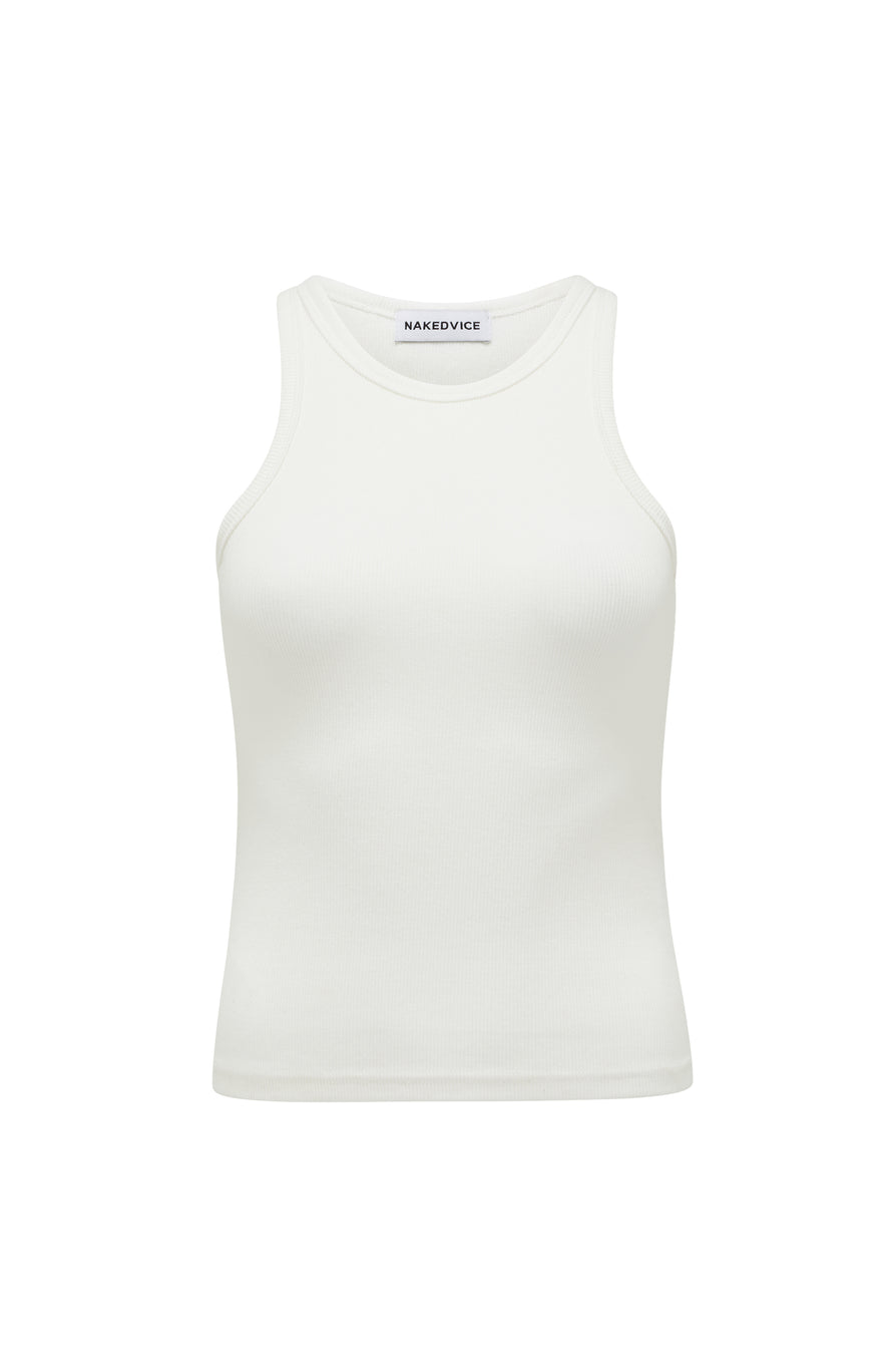THE SABRINA WHITE TANK | GHOST
