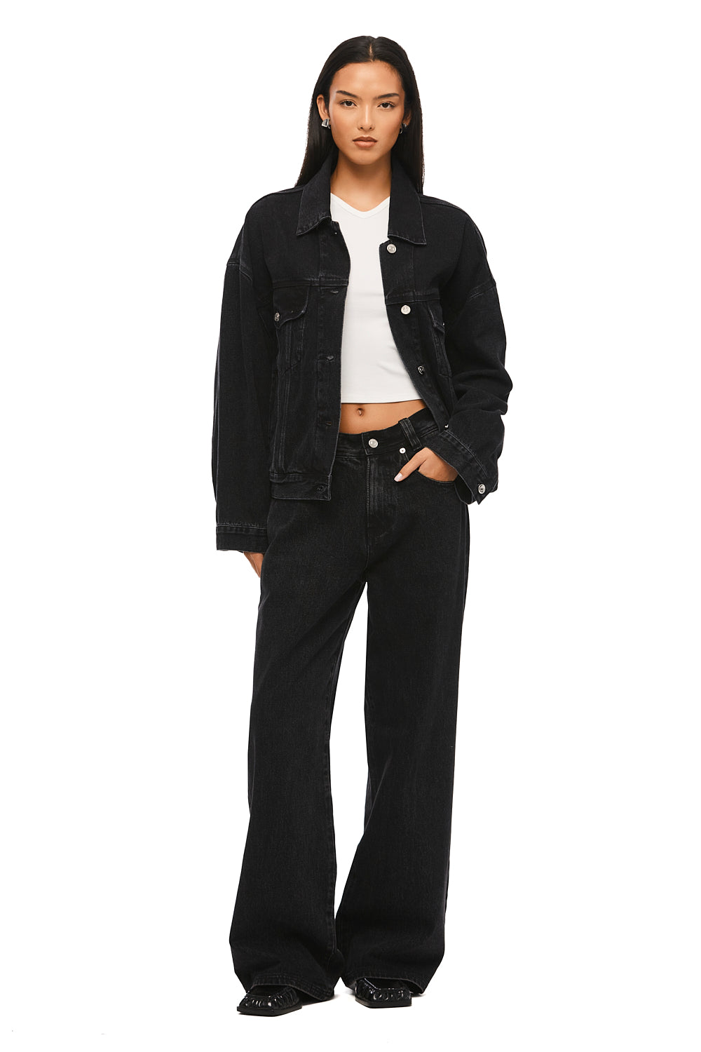 Nakedvice | The Maxwell Black Denim Jacket | Women's Jackets
