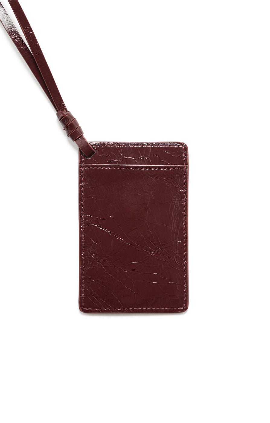 THE VENICE BURGUNDY LUGGAGE TAG