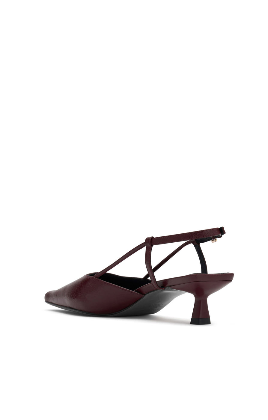 THE DOLLY BURGUNDY HEEL