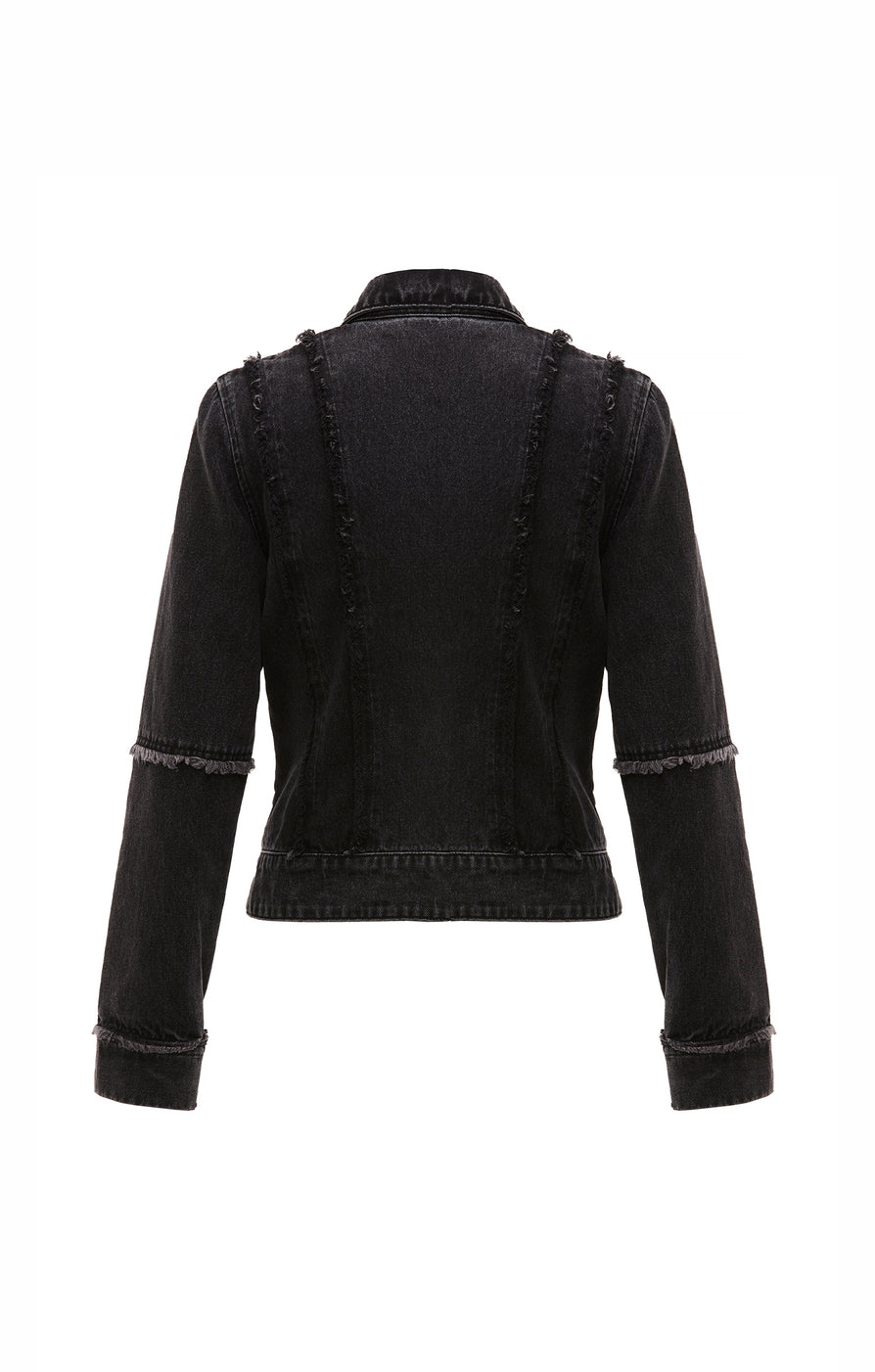 THE KINSEY JACKET BLACK DENIM | Ghost