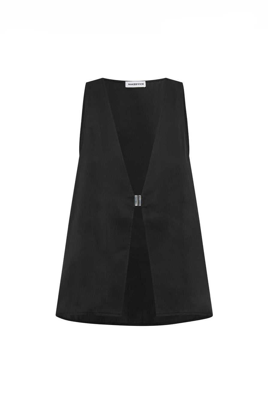 THE LANA VEST BLACK | ghost