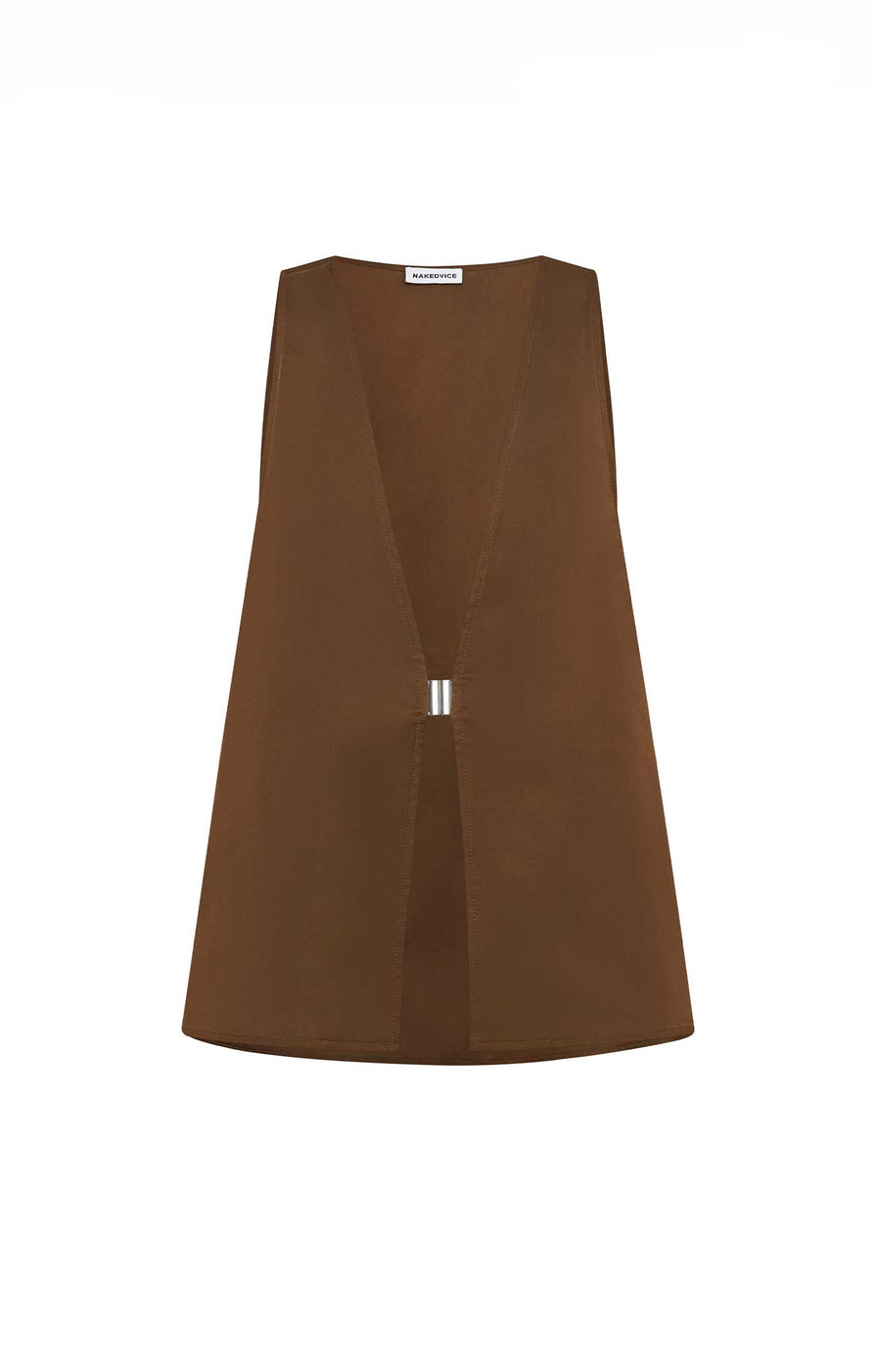 THE LANA VEST CHOC | ghost