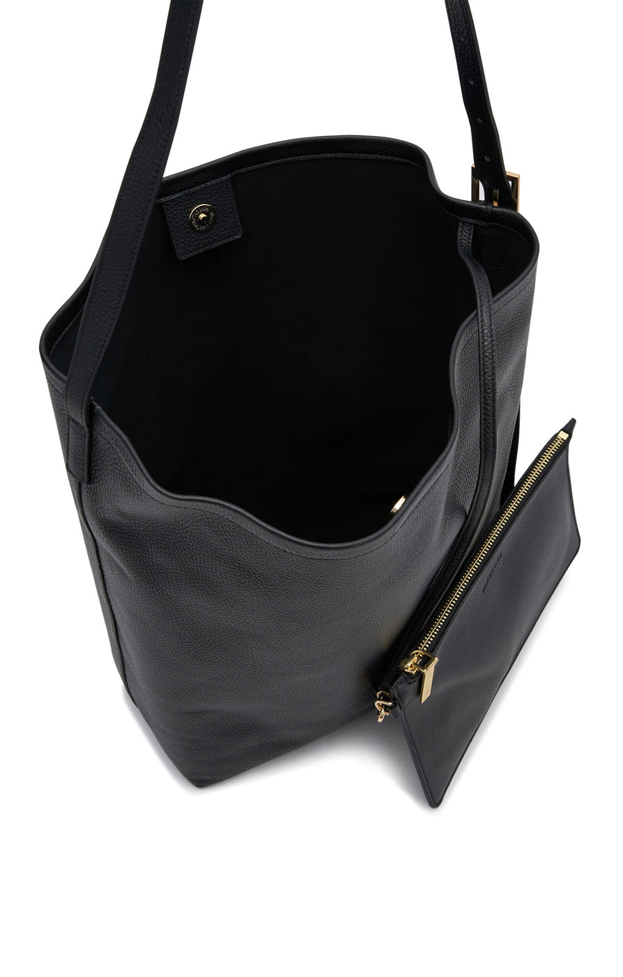 THE SMITH BLACK BUCKET BAG