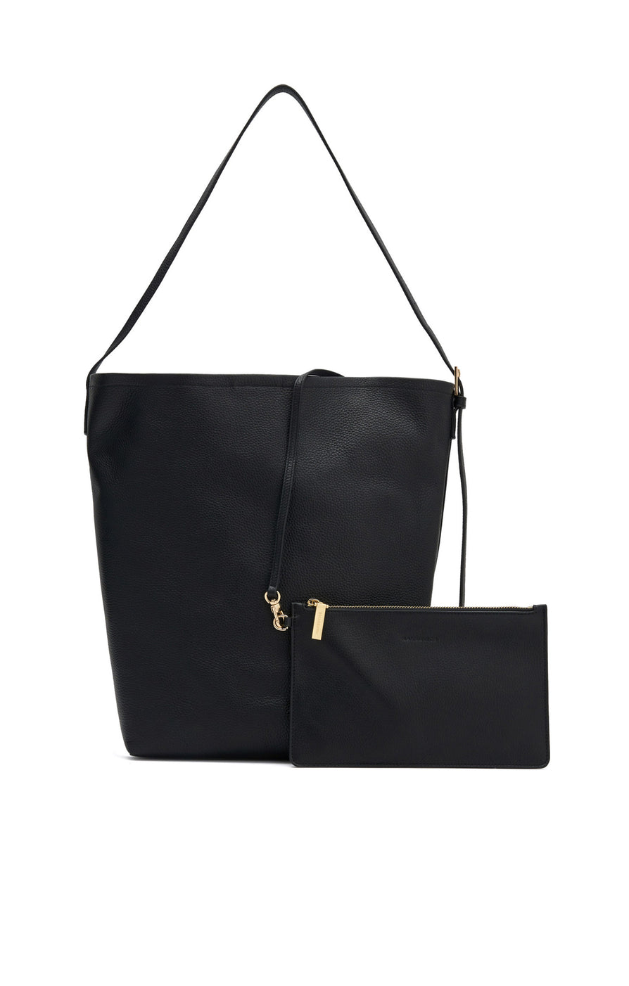 THE SMITH BLACK BUCKET BAG