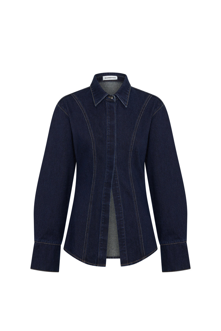 THE WATSON DARK INDIGO SHIRT | ghost