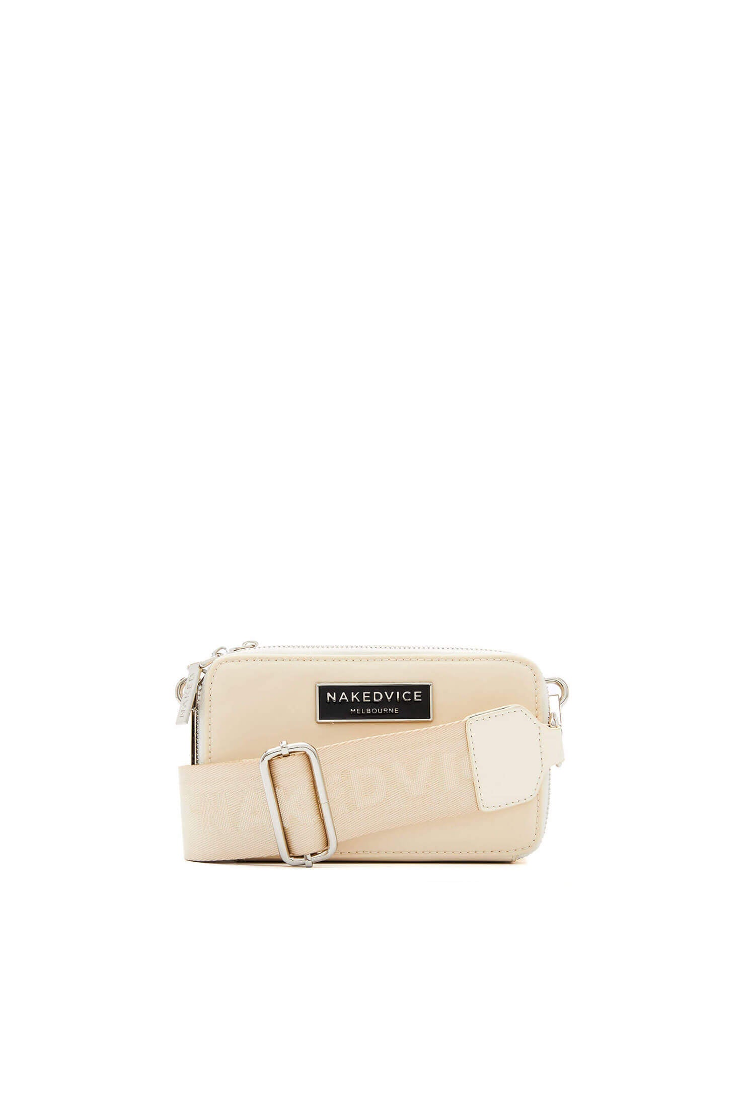 The Lexie Ivory | Nylon Handbag | Nakedvice