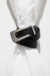 THE STASSIE BLACK SILVER BELT