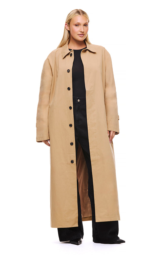 THE MONTAGUE SAND TRENCH COAT 