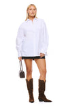 THE TESSA WHITE SHIRT | model