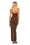 THE EVELYN CHOC DRESS |model