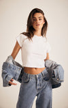 THE BLAIR WHITE TEE | model