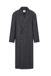 THE BOSTON OVERSIZED GREY COAT | ghost