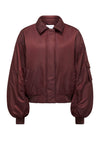 THE DAMON BURGUNDY BOMBER JACKET | ghost