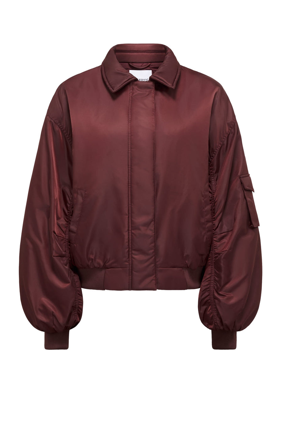 THE DAMON BURGUNDY BOMBER JACKET | ghost