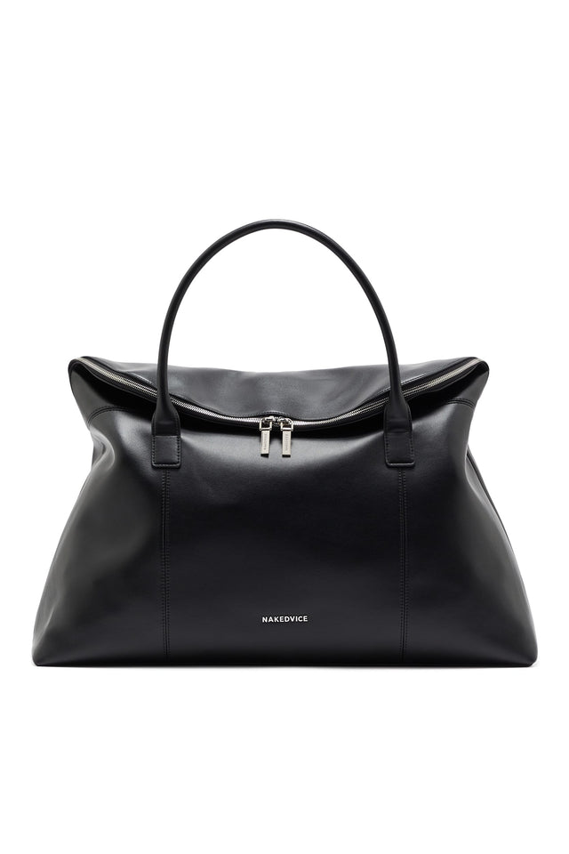 THE HUGO BLACK SILVER DUFFLE 