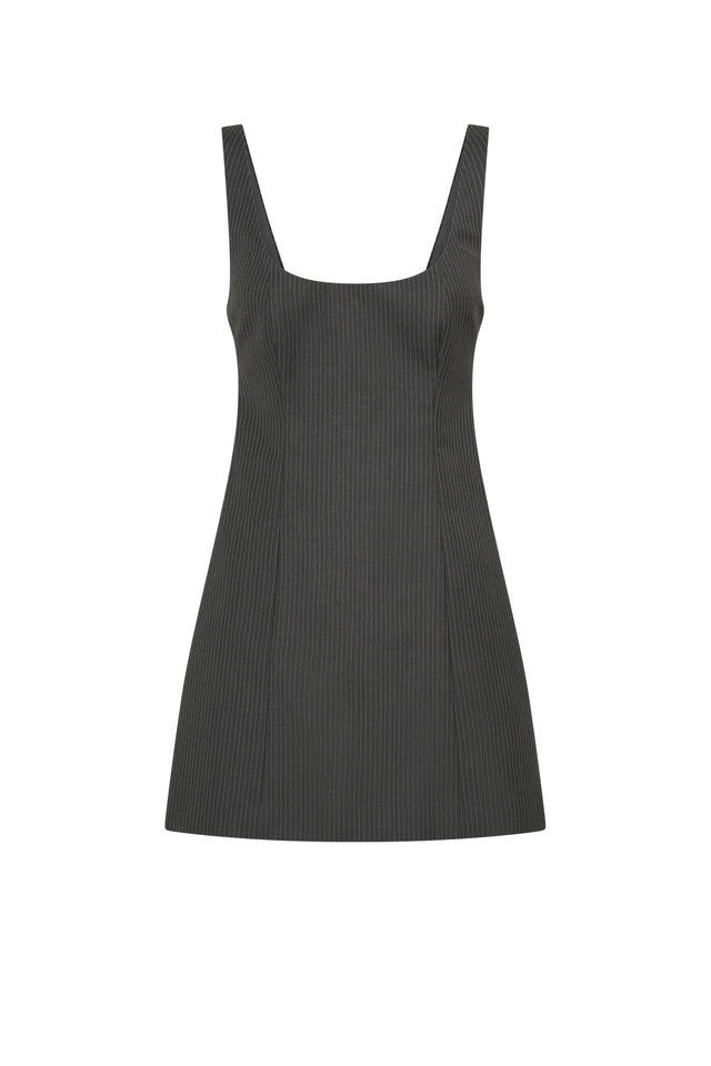 THE KRISTEN GREY PINSTRIPE DRESS 