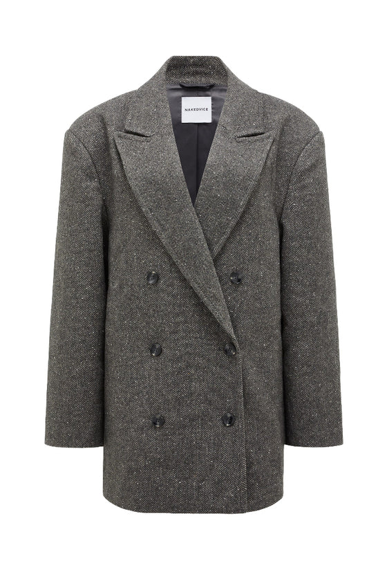 THE LINCOLN GREY OVERSIZED BLAZER