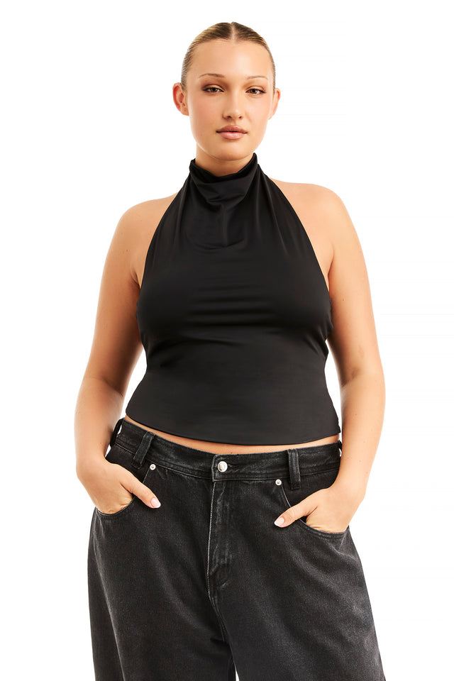 Matilda Black Halter Bodysuit – Beginning Boutique NZ