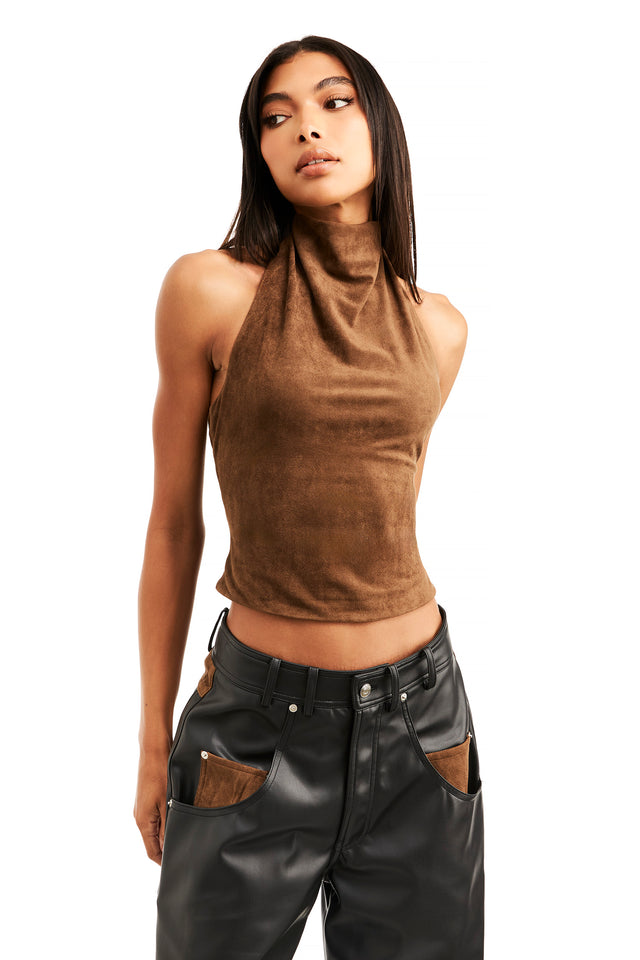 THE CANDICE SUEDE TOP 