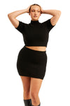 THE PEARL BLACK SKIRT