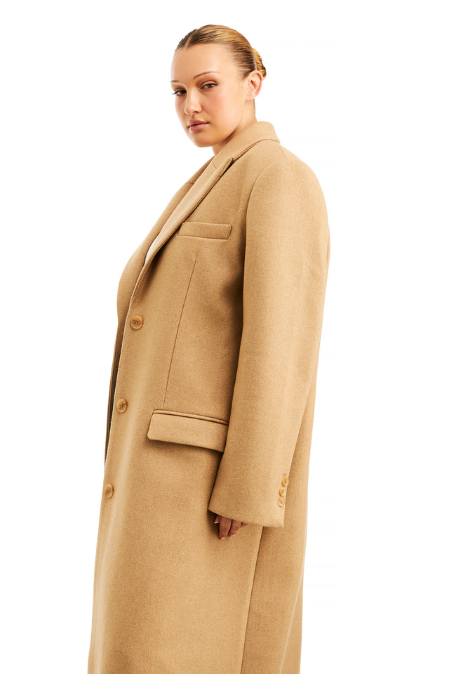 THE ISLA CAMEL COAT 